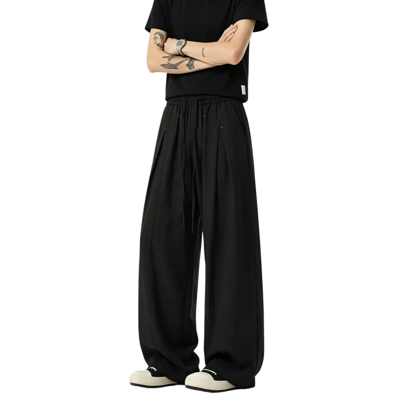 2026 Summer Old Money Essential: Linen-Like Drapey Wide Leg Pants