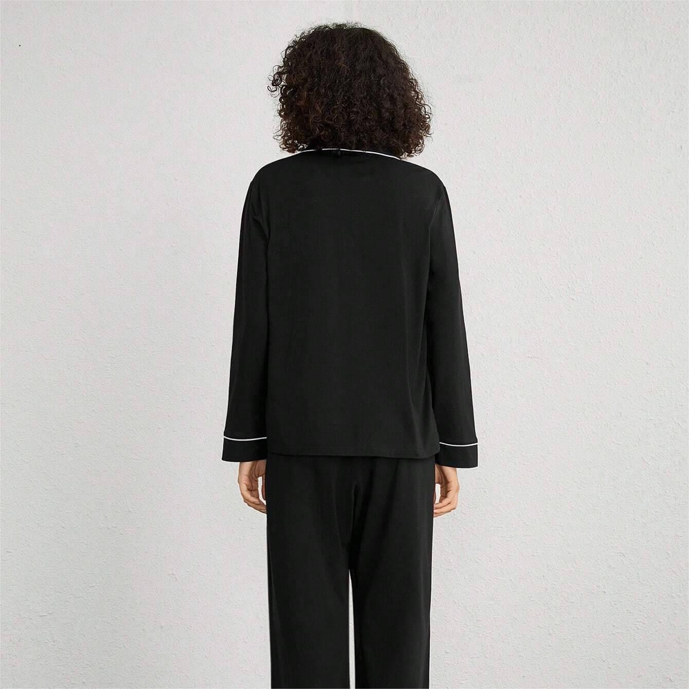 Leisure Women's Long Sleeve Top And Pants Pajama Set