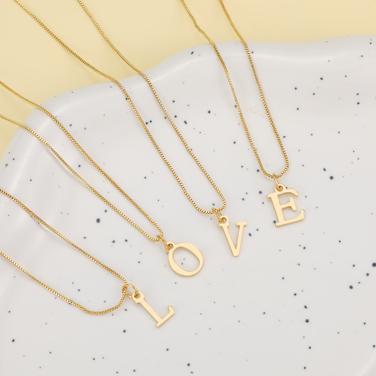 14k Gold Plated A-Z Letter Necklace Pendant for Women, Cute Personalized Jewelry, Non-Fading & Hypoallergenic, Perfect for Teens & Young Girls