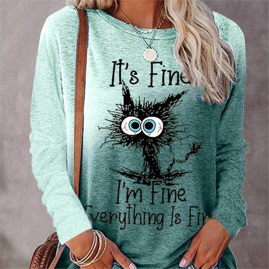 Halloween Printed Crew Neck Sweatshirt