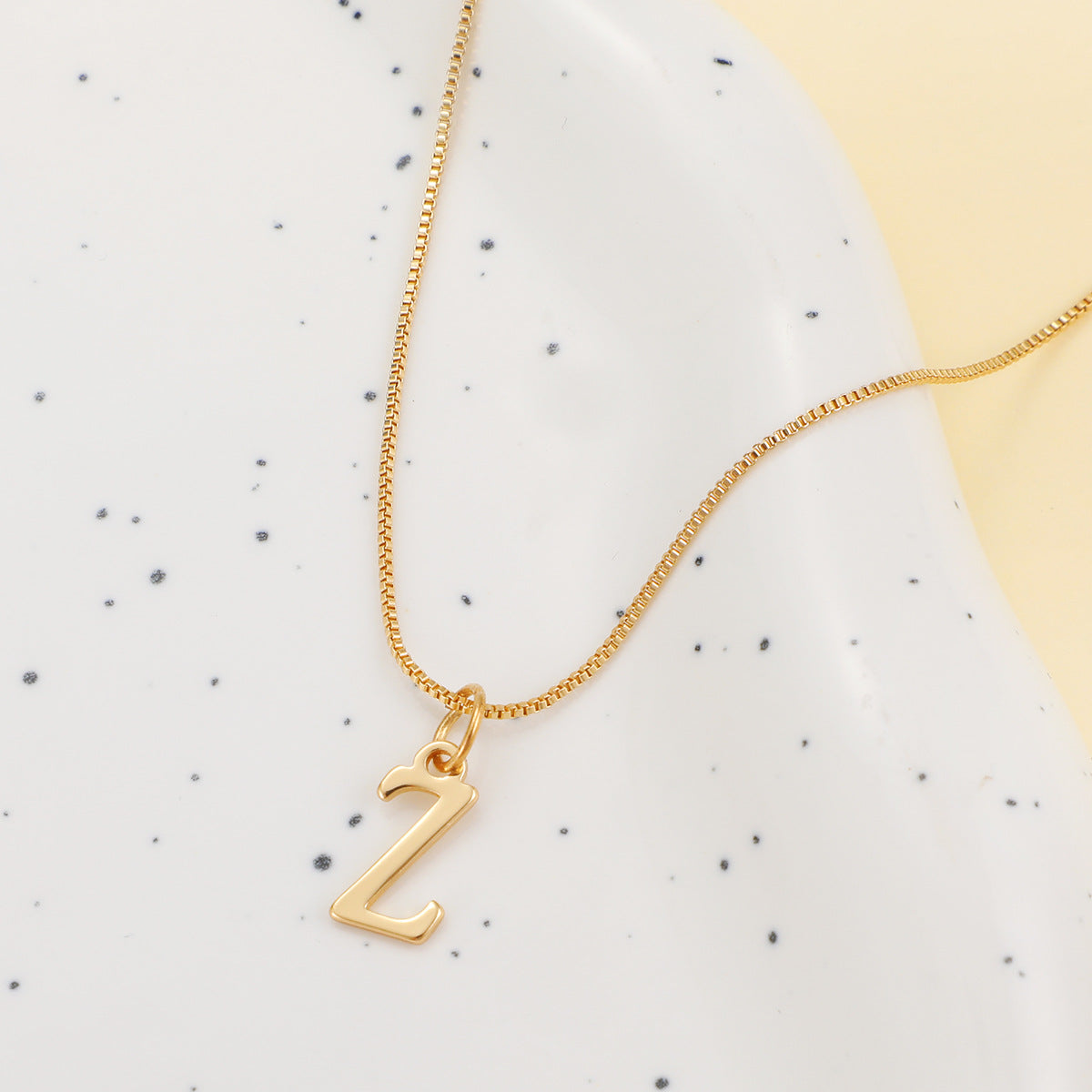 14k Gold Plated A-Z Letter Necklace Pendant for Women, Cute Personalized Jewelry, Non-Fading & Hypoallergenic, Perfect for Teens & Young Girls