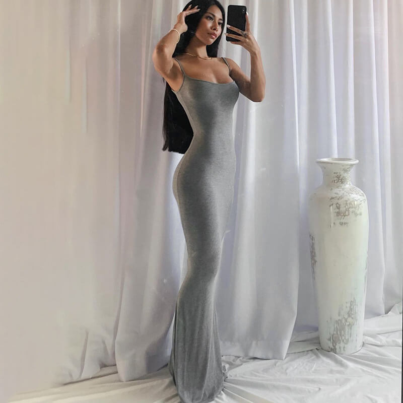 Casual Slim Halter Home Dresses Long