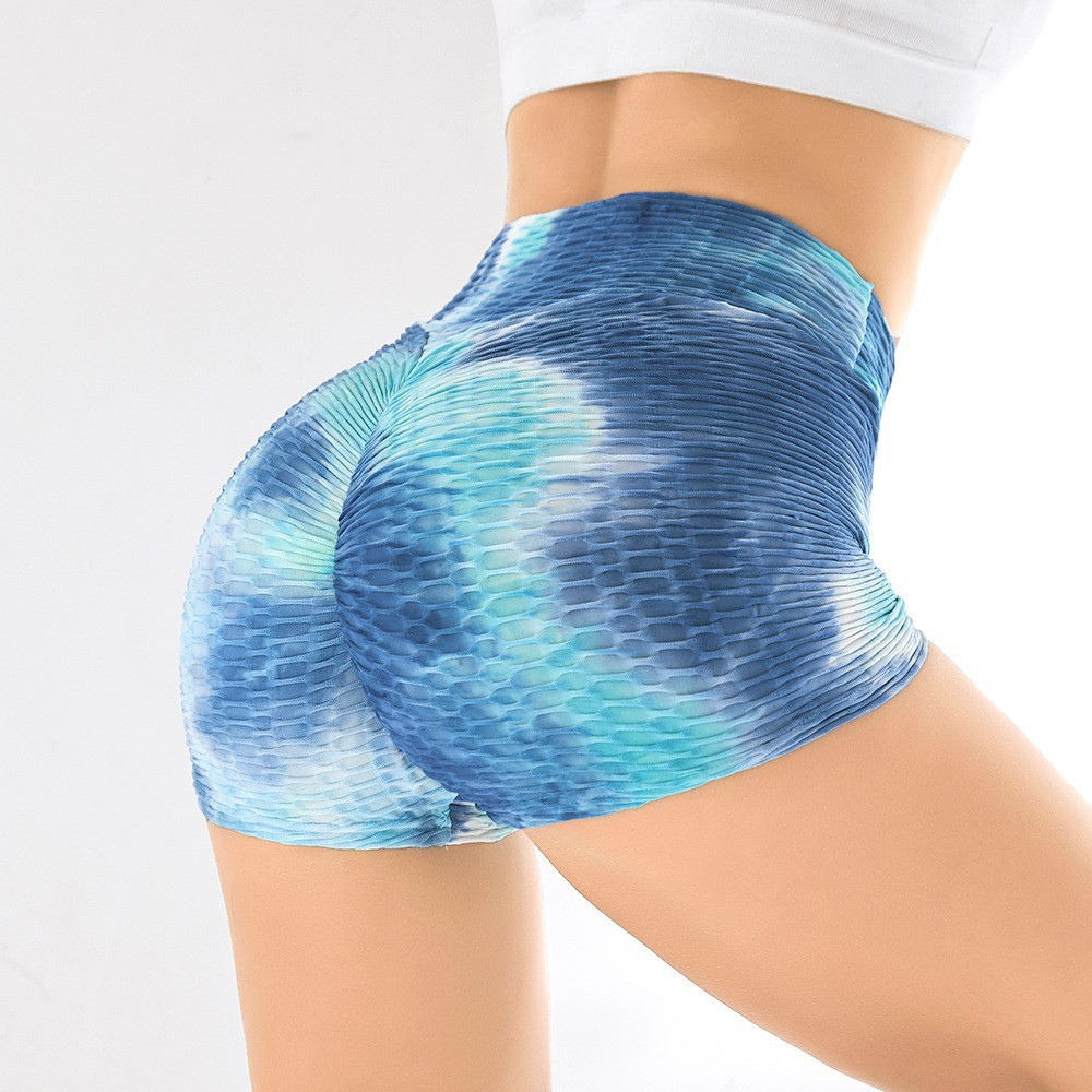 Ink Jacquard Tie-dye Yoga Fitness Shorts