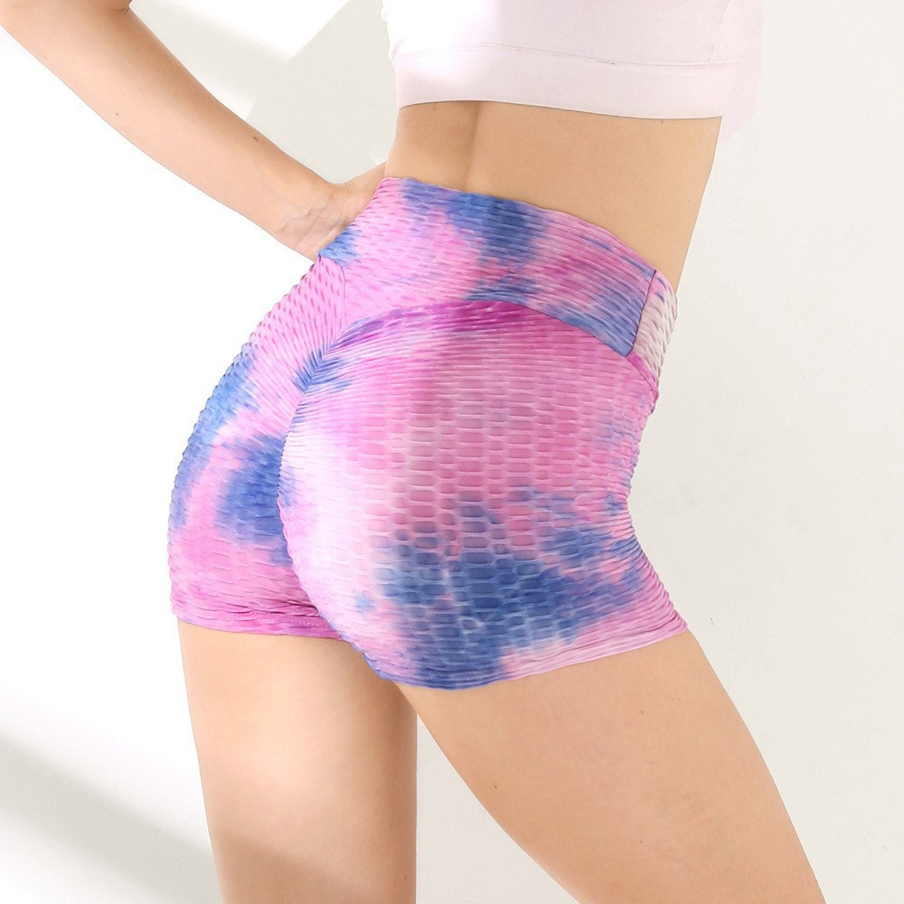 Ink Jacquard Tie-dye Yoga Fitness Shorts