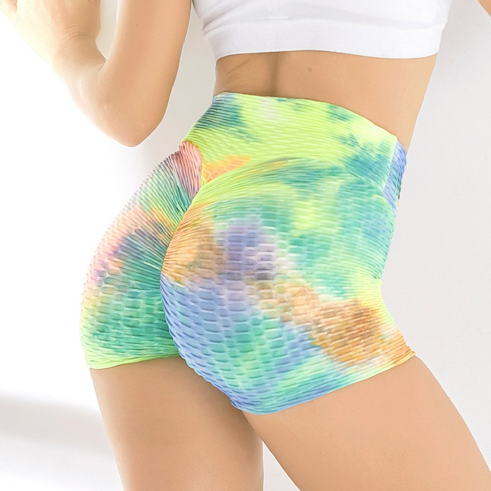 Ink Jacquard Tie-dye Yoga Fitness Shorts