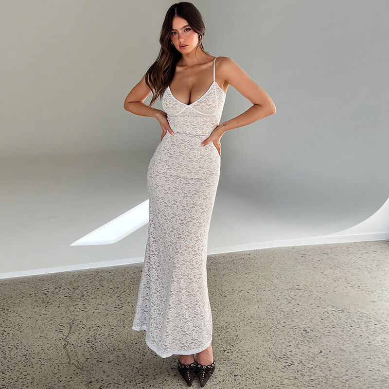 Deep V Waisted Hip Wrap Fishtail Skirt