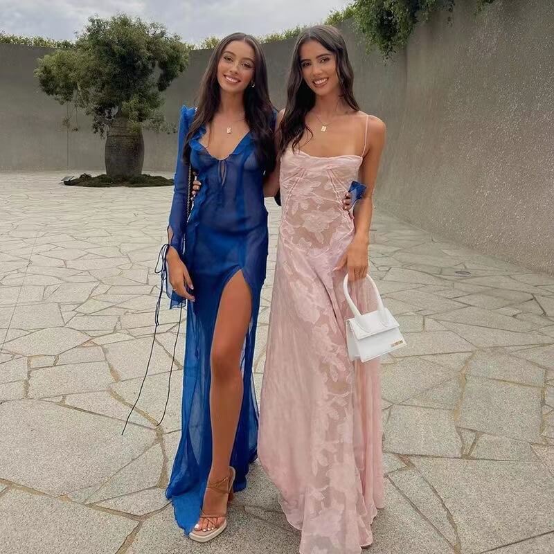 Sexy Seaside Fishbone Halter Dress