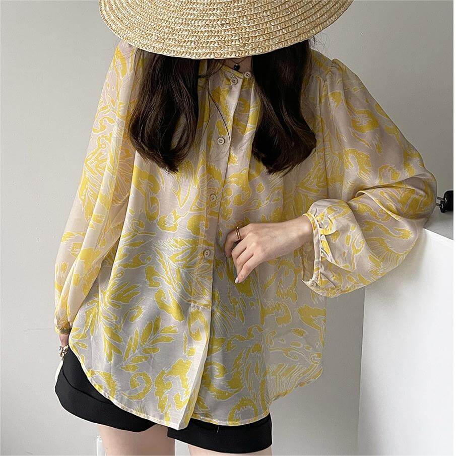 Spring French Vintage Long Sleeve Sun Protector
