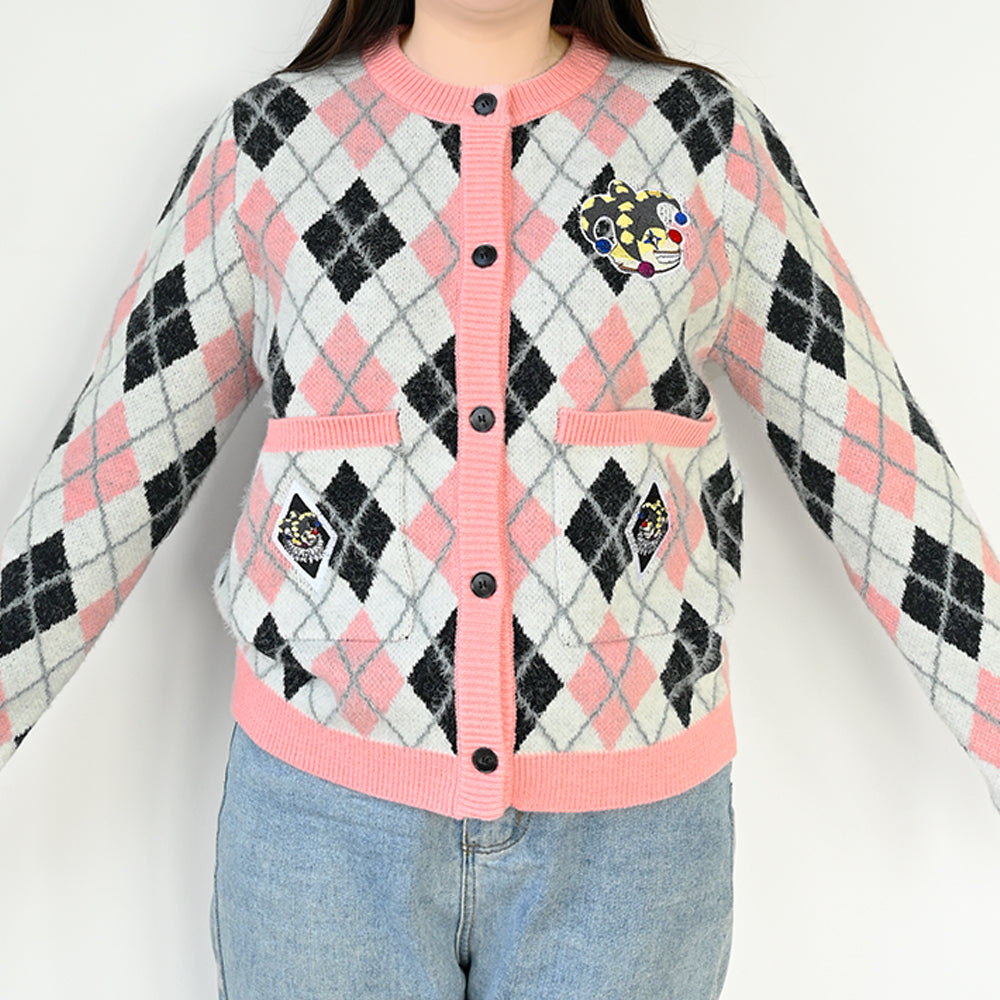 🤡✨2025 Women's Knitwear Sweater Original Hand-painted Cartoon Clown Crew Neck Knitwear