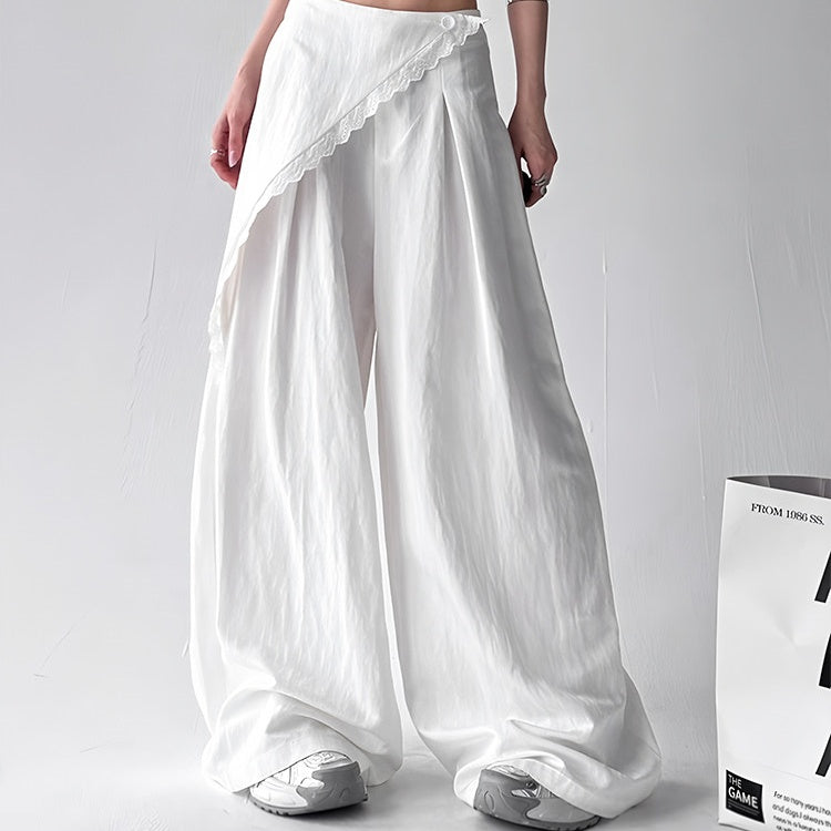 REINAREA New Spring Summer Women's Relaxed Loose Wide Leg Pants