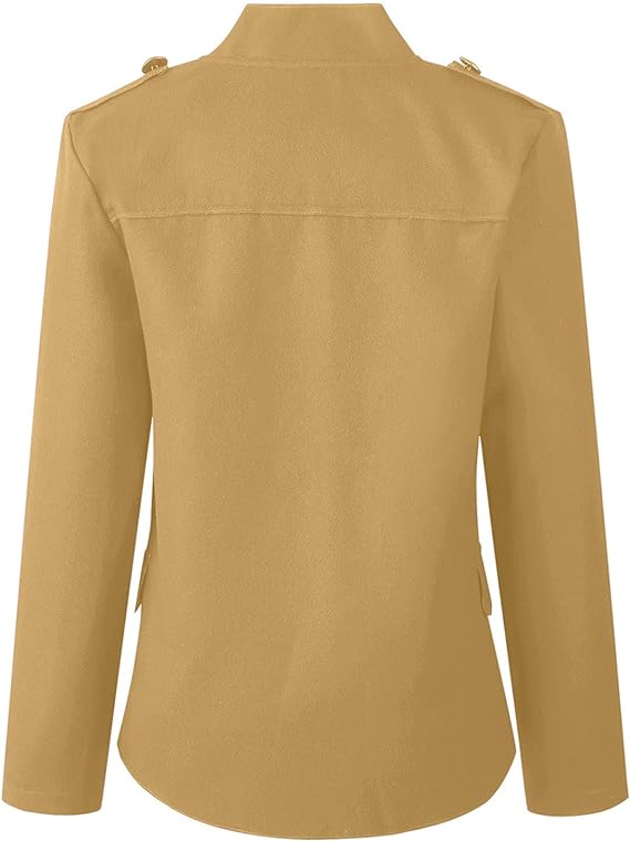 Casual Long Sleeve Button Jacket
