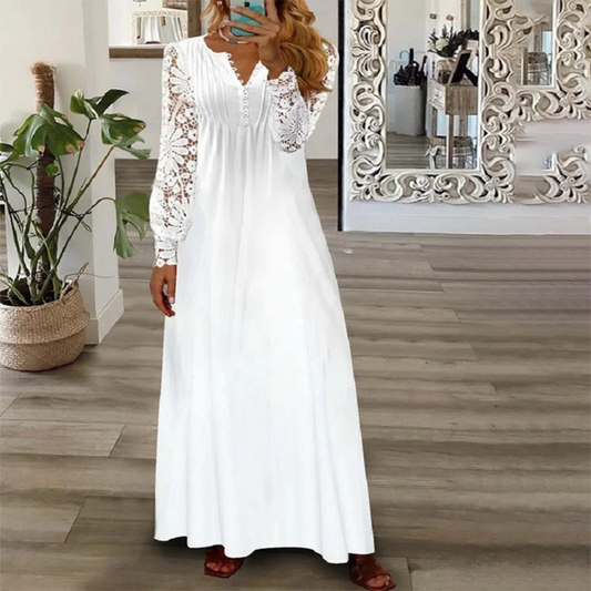 Casual Sexy Lace Patchwork Dress