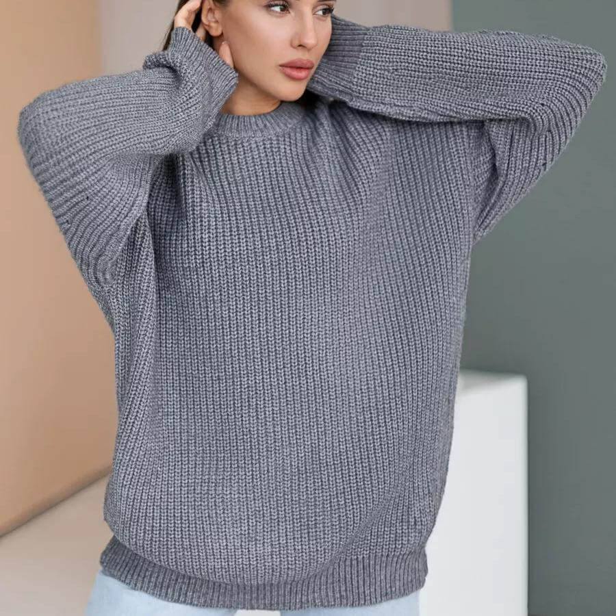 Sexy Long Sleeve Loose Sweater For Fall And Winter