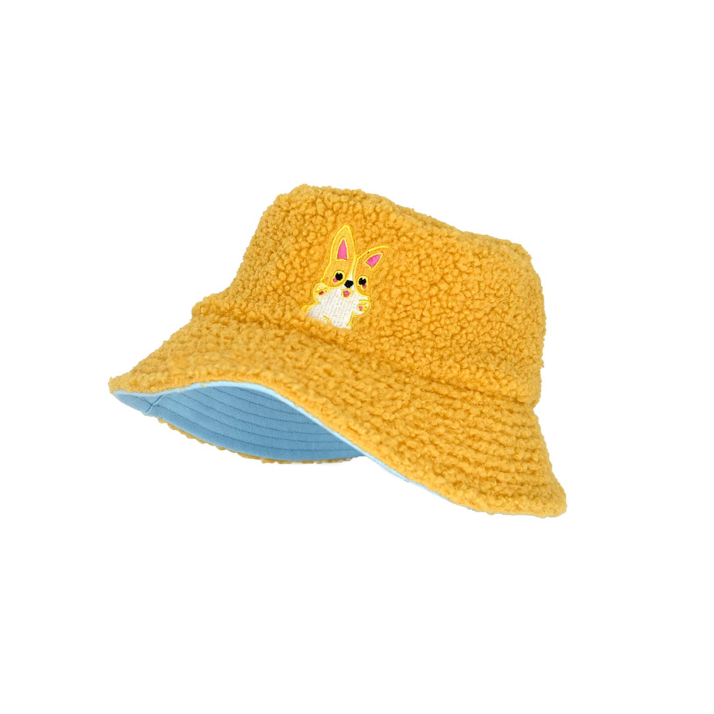 Winter Double Side Corgi Fisherman Cap for Women Men for Daily