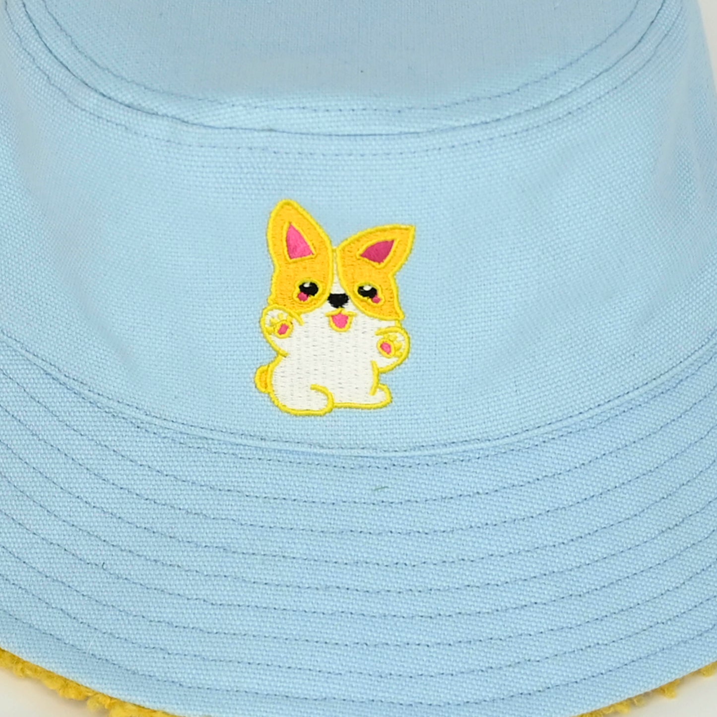 Winter Double Side Corgi Fisherman Cap for Women Men for Daily
