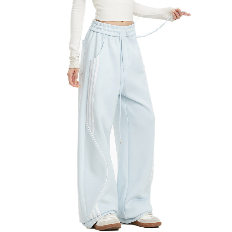 REINAREA Women’s Trendy Sweatpants - Loose Straight-Leg American-Style Sports Pants