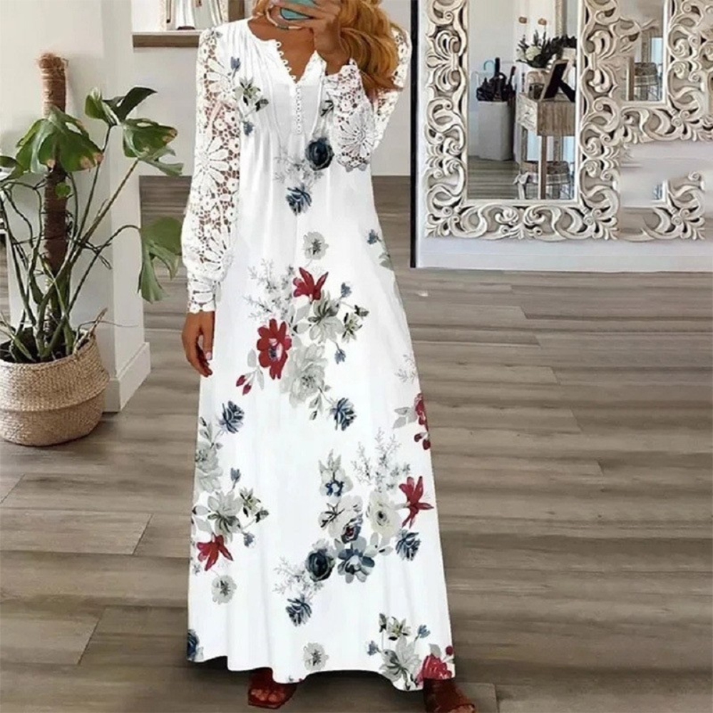 Casual Sexy Lace Patchwork Dress