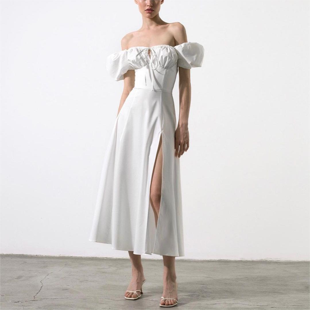 Premium airy fashion vacation floral dress