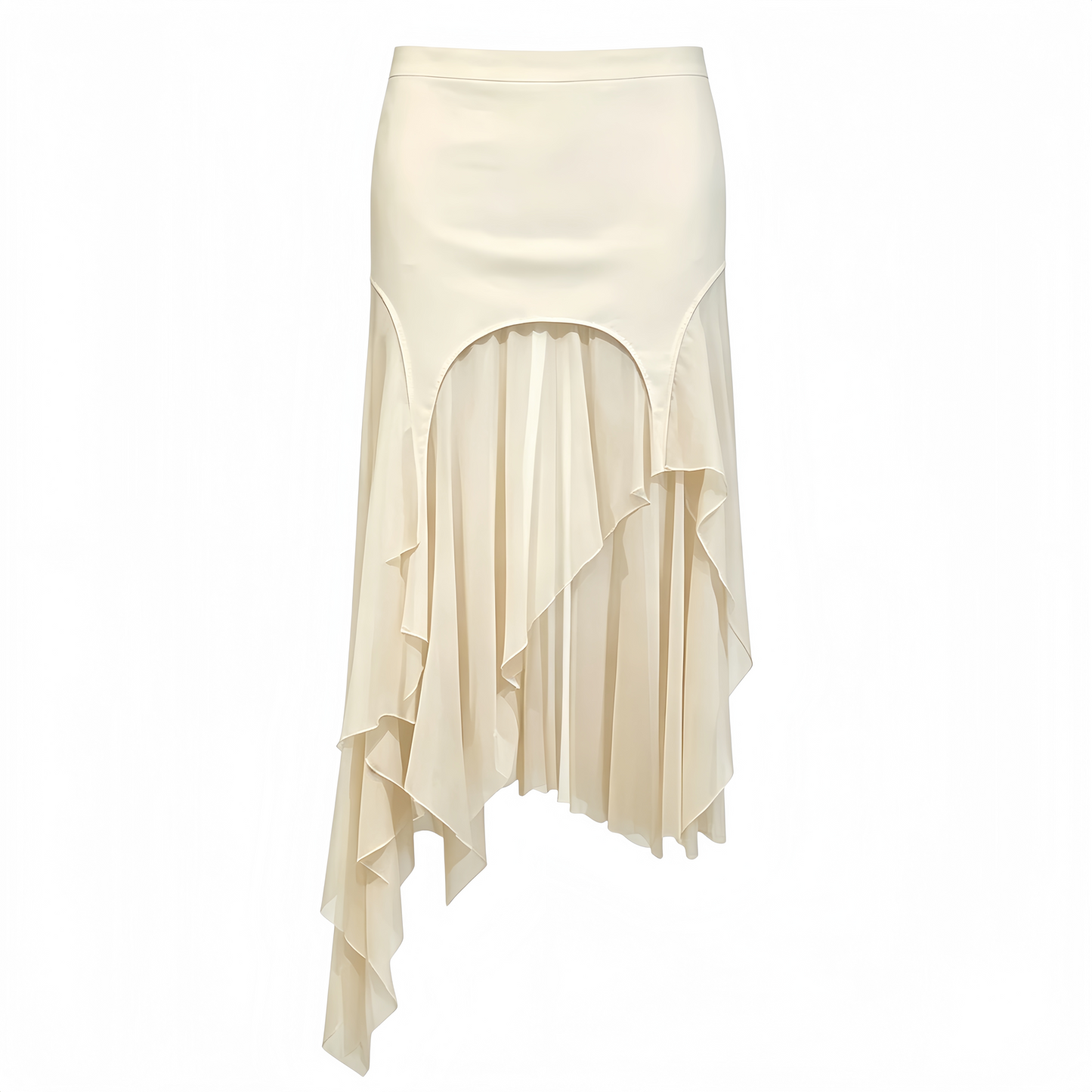REINAREA | Maillard Commuter Two Piece Dress | Irregular Hem Skirt | Elegant Fall Daily Wear for Ladies