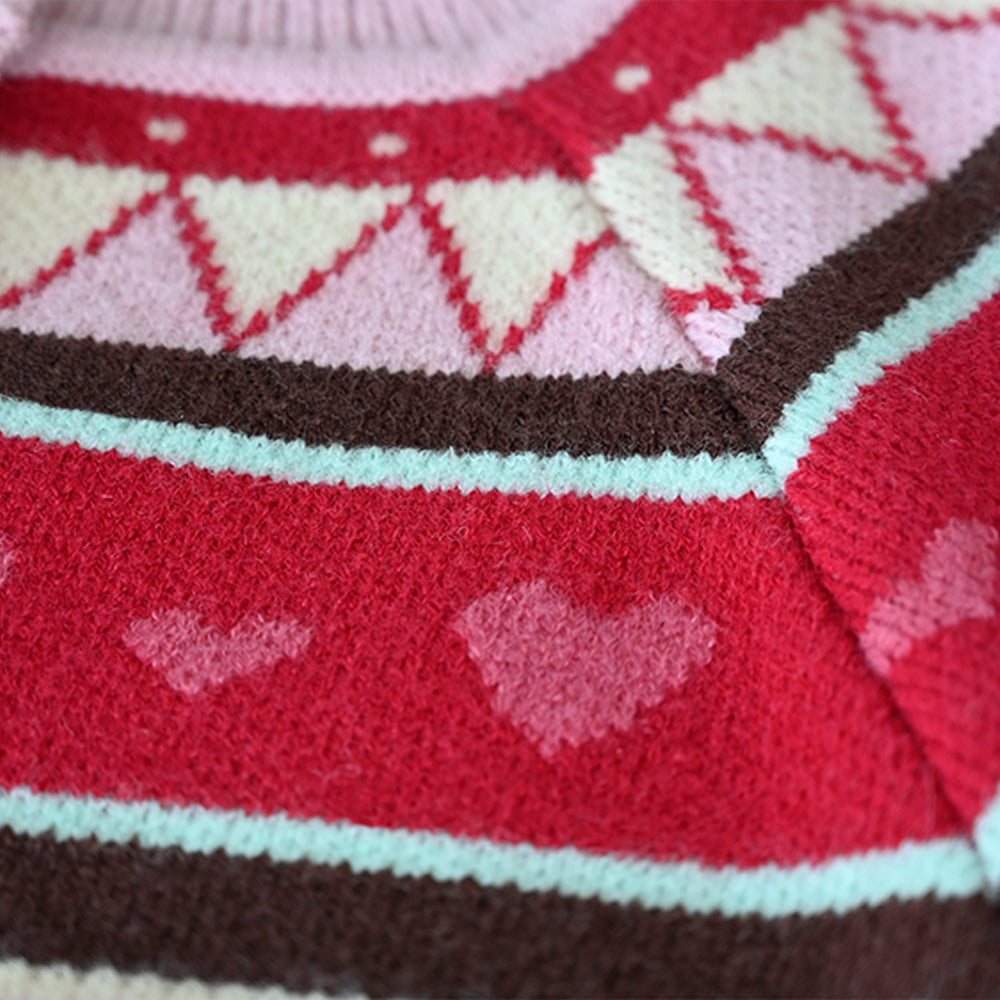 Charming Strawberry Knit Cardigan - Sweet and Cozy Winter Wear 🍓💕
