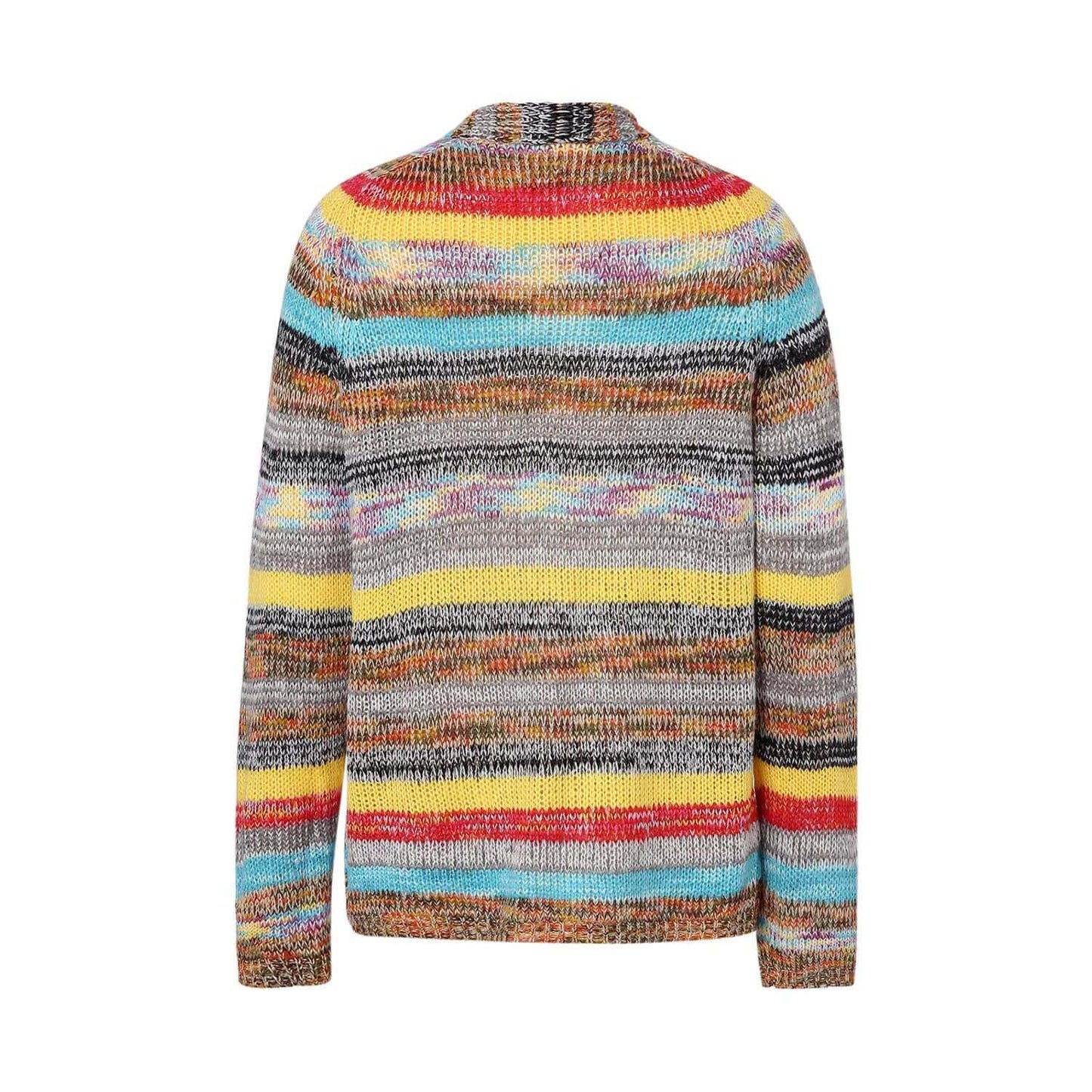Long Sleeve Rainbow Striped Sweater
