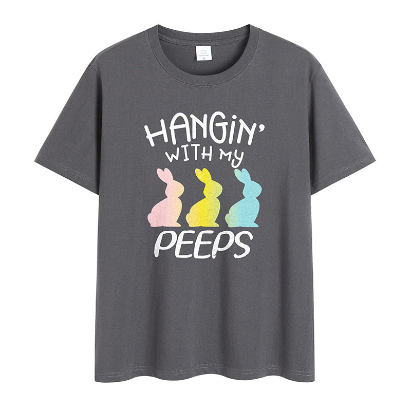 Happy Easter Hangin' With My Peeps Funny Shirt
