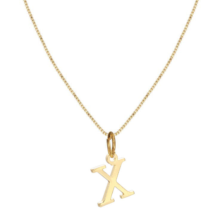 14k Gold Plated A-Z Letter Necklace Pendant for Women, Cute Personalized Jewelry, Non-Fading & Hypoallergenic, Perfect for Teens & Young Girls