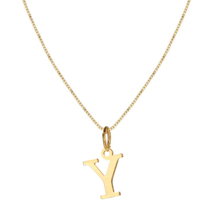 14k Gold Plated A-Z Letter Necklace Pendant for Women, Cute Personalized Jewelry, Non-Fading & Hypoallergenic, Perfect for Teens & Young Girls