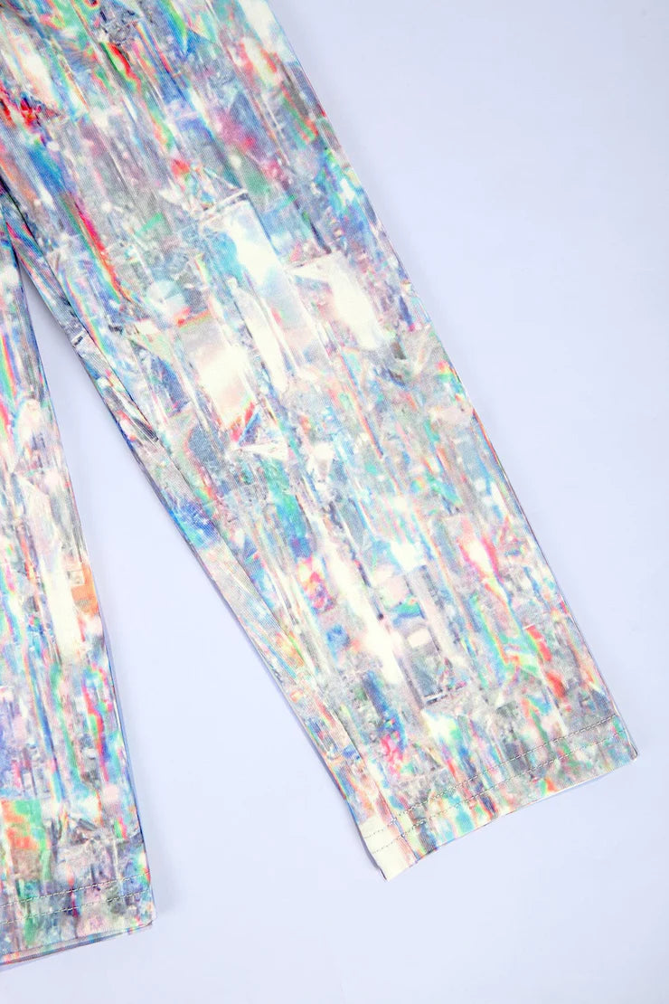 Raining Sparkle Print Long Sleeve Top