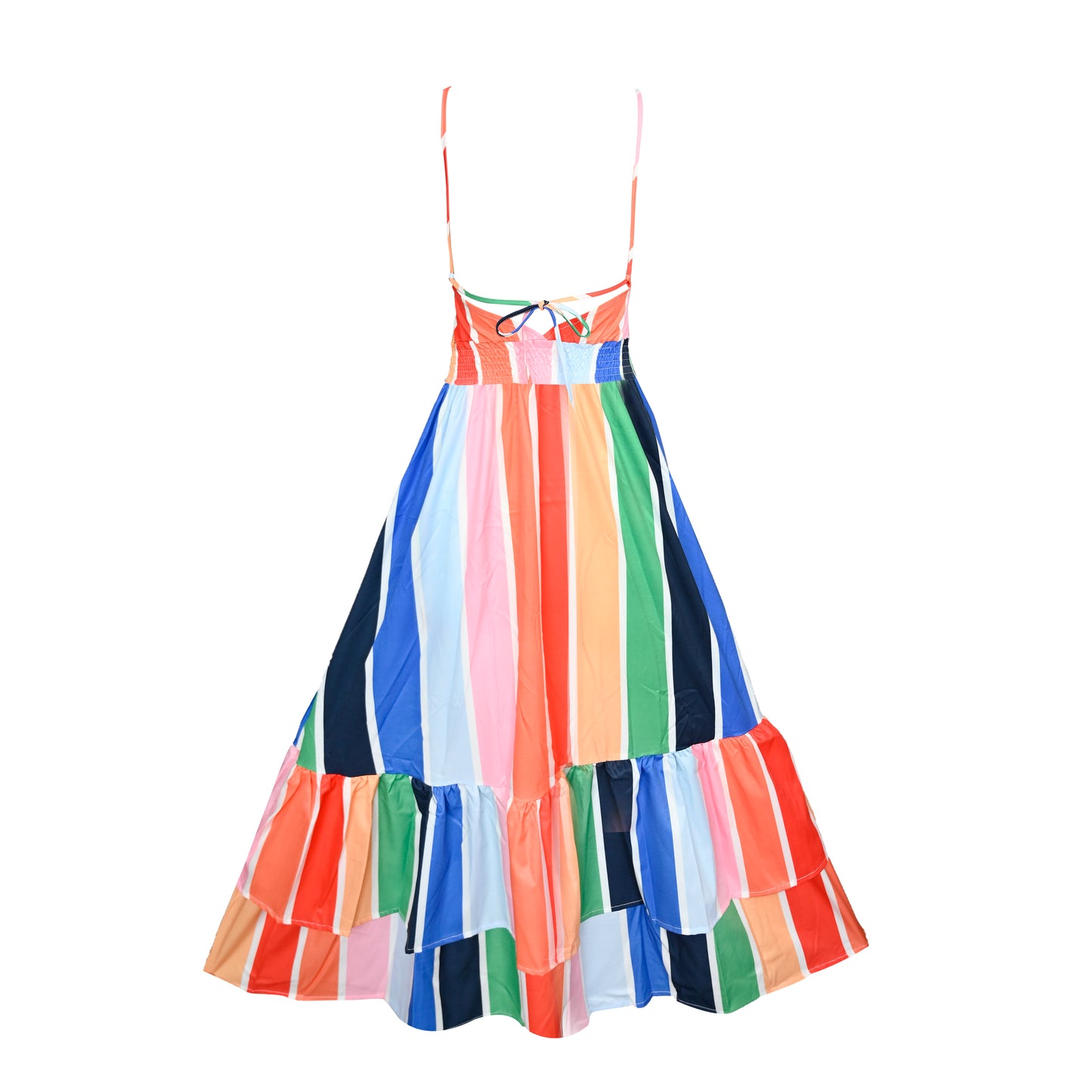 Multi Rainbow Print Maxi Dress