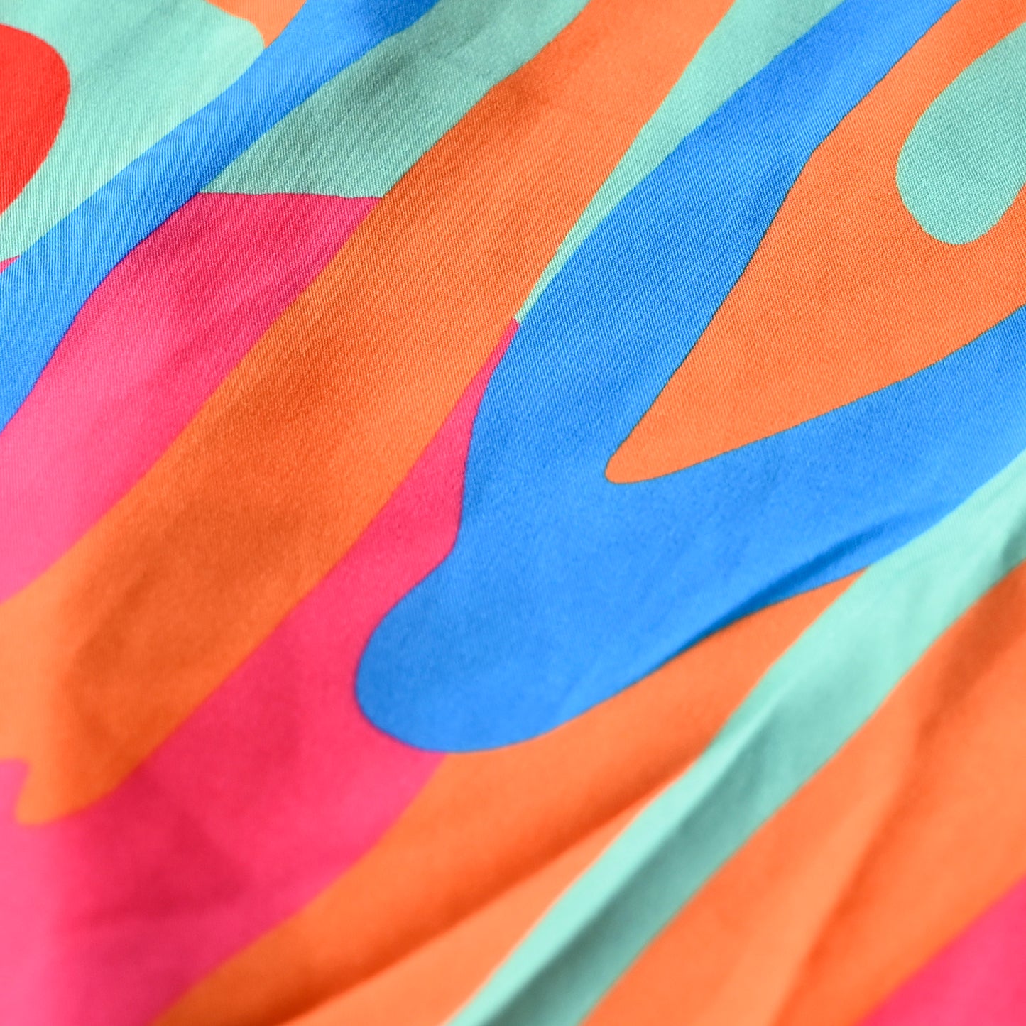 Color Splash Mini Dress and Blouse Two Piece Mini Dress