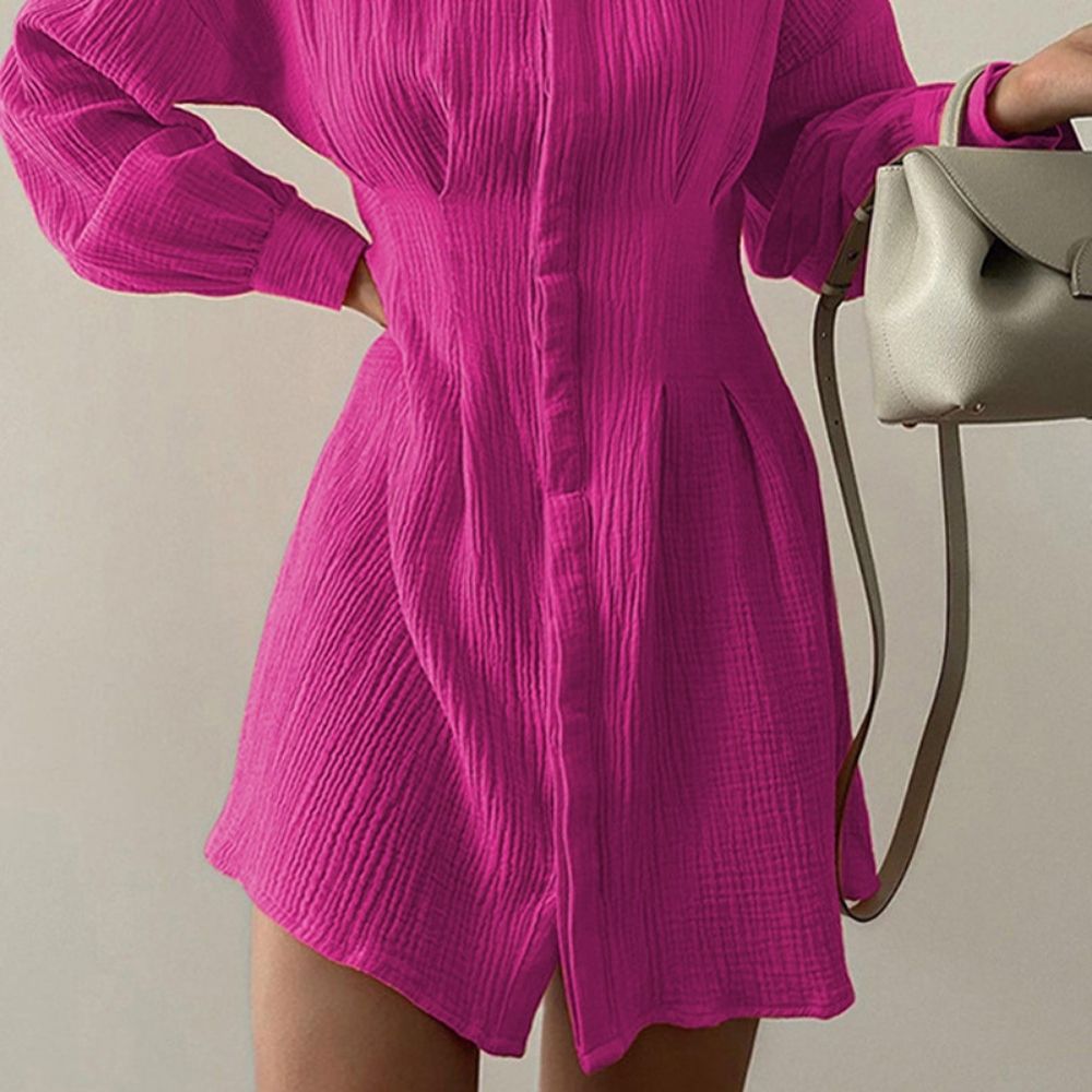Casual Long Sleeve Shirt Dress