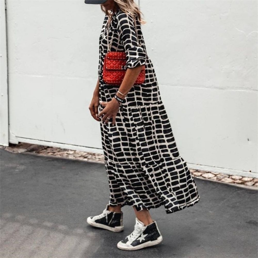 Leopard Print V-Neck Summer Dress