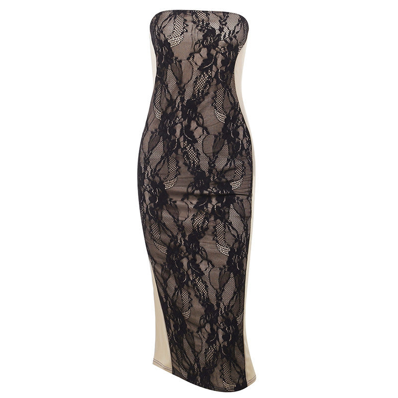 Take me away lace midi dress