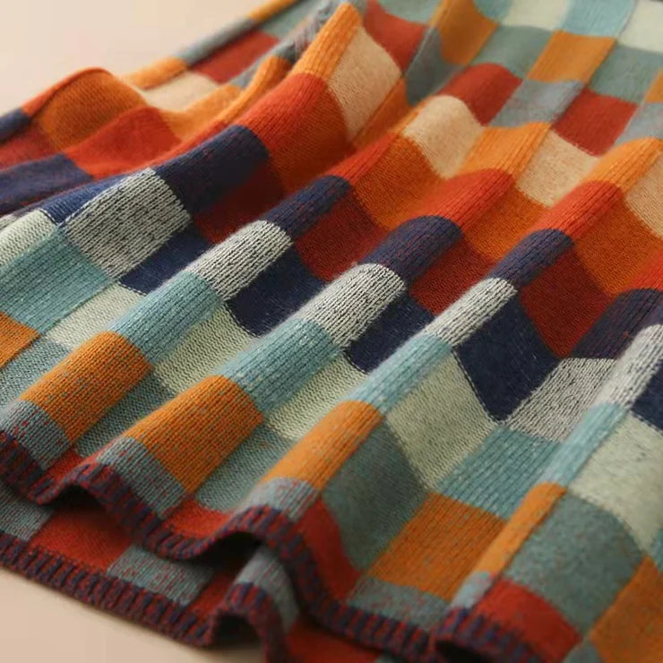 Autumn Cashmere Couture Plaid Turtleneck Sweater