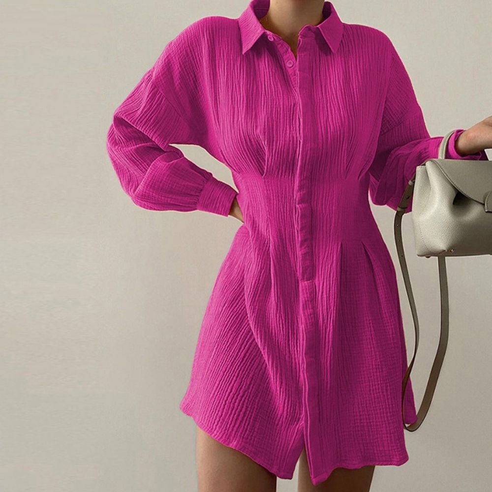Casual Long Sleeve Shirt Dress