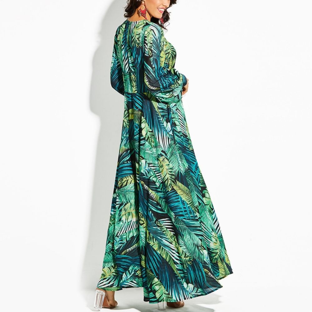 Bhoo latern sleeve floral maxi dress