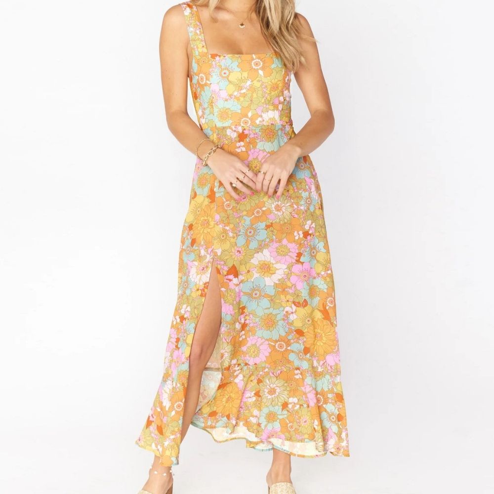 Back double bow midi dress
