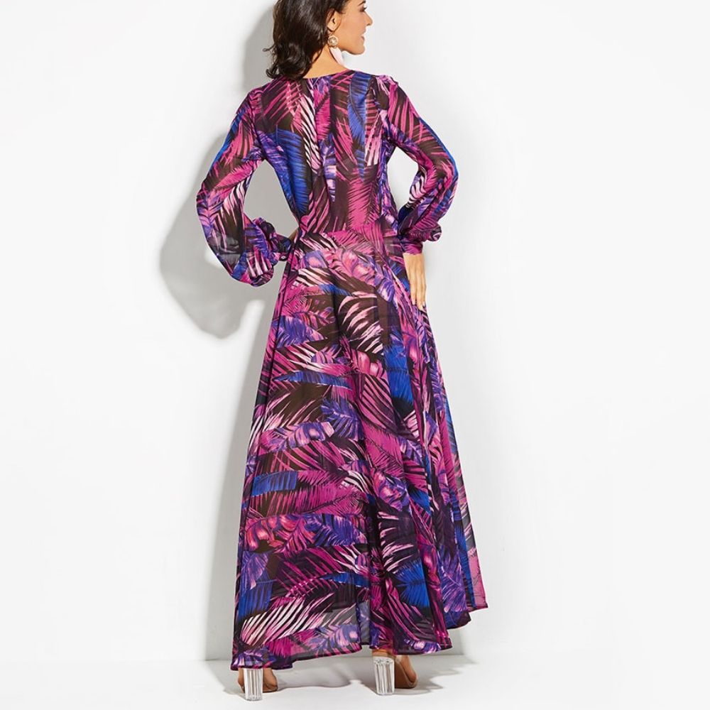 Bhoo latern sleeve floral maxi dress