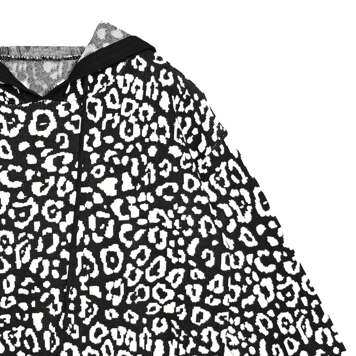 Animal Print Long Sleeve Casual Pullover Hoodie