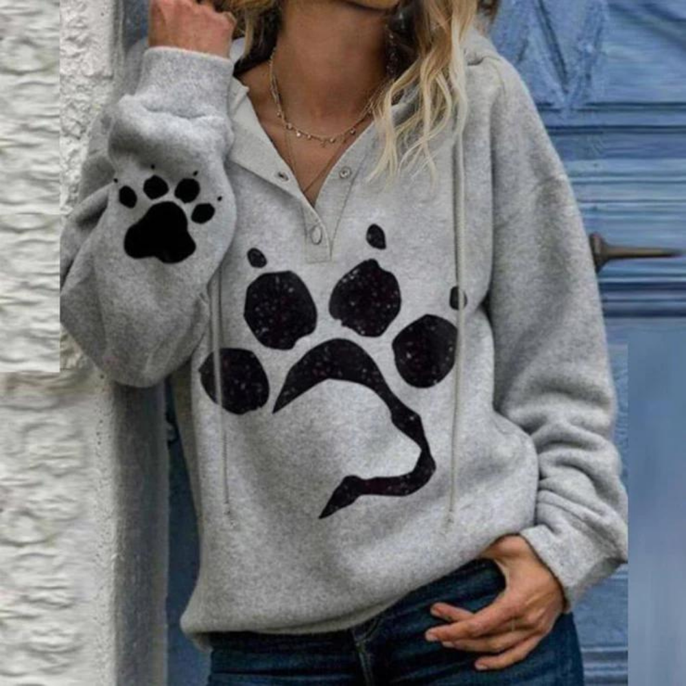 Dog paw print sweatshirt 2025