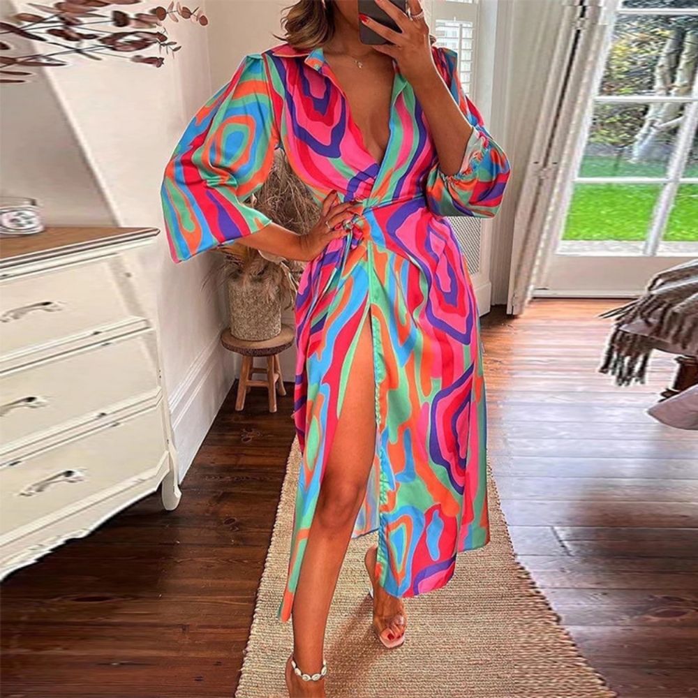 Summer Fashion Print Sexy Dress
