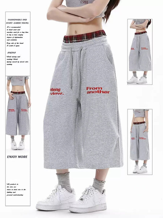 Double Waistband Plaid Sweat Shorts: Your Summer Streetwear Essential