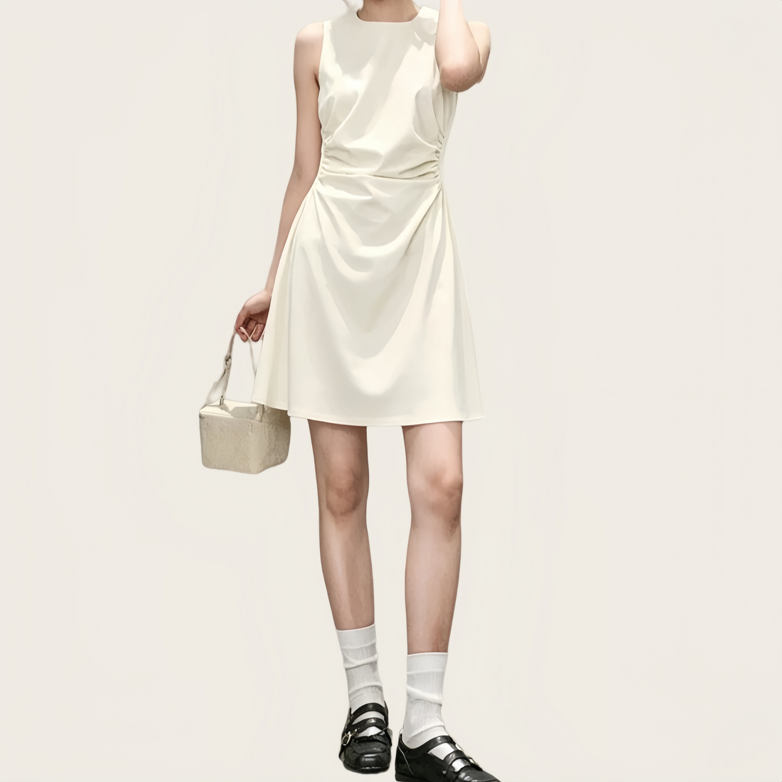 Elevate Your Summer Wardrobe With Our 2026 Ruched Waist A-Line Mini Dress