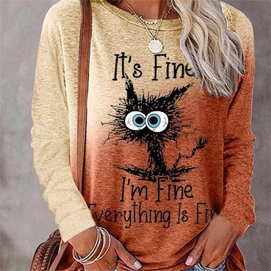 Halloween Printed Crew Neck Sweatshirt