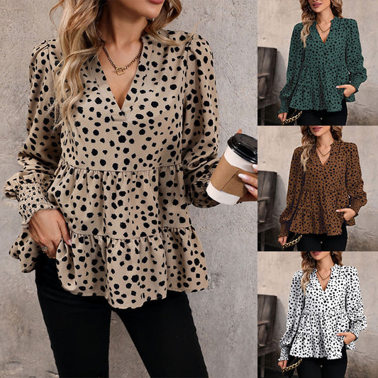 Long Sleeve Leopard Print Shirt