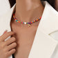 Bohemian - Vibe Dopamine Letter Necklaces: Cute Beaded Chokers for Girls & Women | Ideal Personalized Gifts