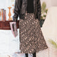 Friends Monica Same Style Ruched Black and White Floral Maxi Skirt