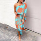 One Shoulder Maxi Dresses for Women 2025 Vacation Print Asymmetrical Flowy Boho Beach Wedding Guest Dresses