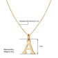14k Gold Plated A-Z Letter Necklace Pendant for Women, Cute Personalized Jewelry, Non-Fading & Hypoallergenic, Perfect for Teens & Young Girls